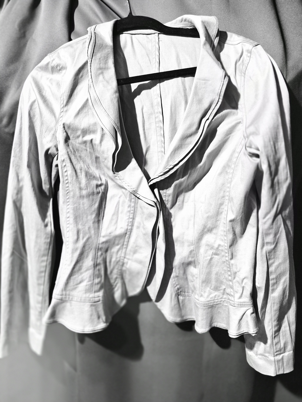 Women's White Tailored Jacket - Classic Lightweight Coat